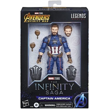 Figura Capitán América Marvel Legends Articulada 15 cms