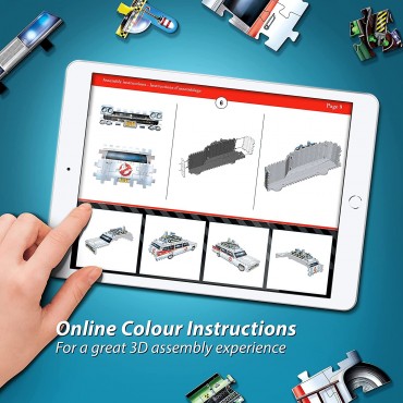 Puzle Coche ECTO-1 3D  Cazafantasmas Ghostbusters