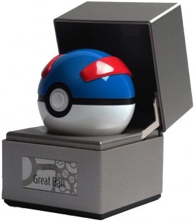 Bola Réplica Electrónica Diecast Pokémon Pokeball Great Ball Azul