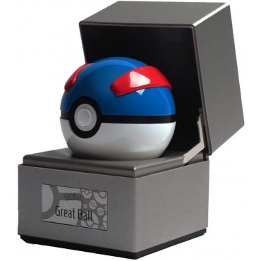 Bola Réplica Electrónica Diecast Pokémon Pokeball Great Ball Azul