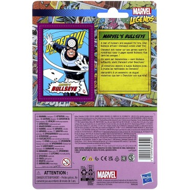Figura Bullseye Retro Marvel Legends Articulada 9,5 cms