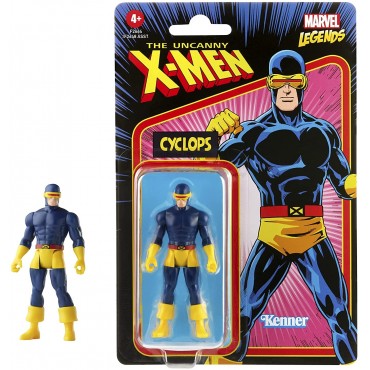 Figura Cyclops Retro The Uncanny X-Men Cíclope Marvel Legends Articulada 9,5 cms