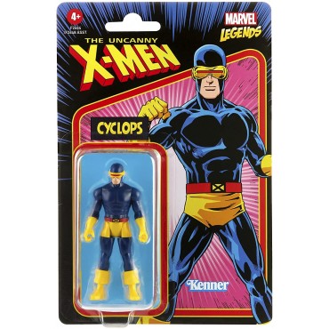 Figura Cyclops Retro The Uncanny X-Men Cíclope Marvel Legends Articulada 9,5 cms