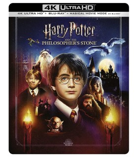 Harry Potter y la Piedra Filosofal Steelbook + Magical Movie Mode [4K UHD,Blu-ray] (2001) Harry Potter And The Sorcerer'S Stone 