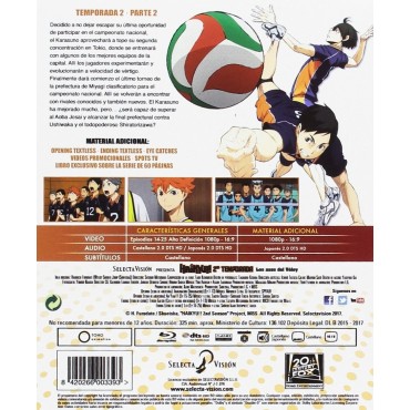 Haikyu!! Los Ases Del Voley Temporada 2 Parte 2 Ep. 14 -25. Blu-Ray Edición Coleccionistas [Blu-ray]