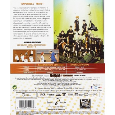 Haikyu!! Los Ases Del Voley -Blu-Ray Edición Coleccionistas Temporada 2 Parte 1 Ep. 1 A 13 [Blu-ray]