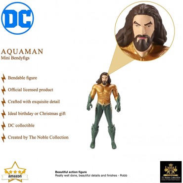 Figura Aquaman Bendyfigs DC Flexible 14 cms