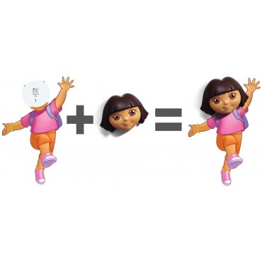 Lámpara Dora La Exploradora Deco Light 3D