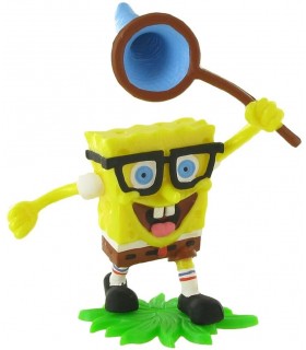 Figura Bob Esponja Caza Medusas 6 cms