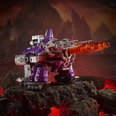 Figura Galvatron Kingdom Leader Class Transformers Articulada 18 cms       