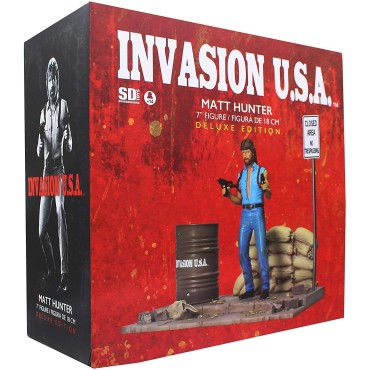 Figura Matt Hunter Invasion USA Chuck Norris Lujo Diorama 18 cms   