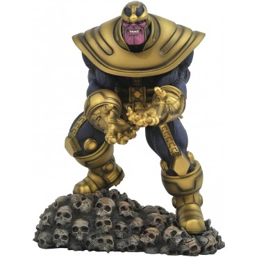 Figura Thanos Marvel Estatua Diorama 23 cms