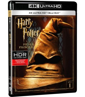 Harry Potter y la Piedra Filosofal [4K UHD,Blu-ray] (2001) Harry Potter And The Sorcerer'S Stone