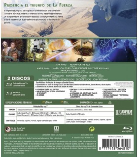 Star Wars. Episodio Vi: El Retorno Del Jedi  (Edición remasterizada) 2 discos (película + extras)  [Blu-ray] (1983) Star Wars. E