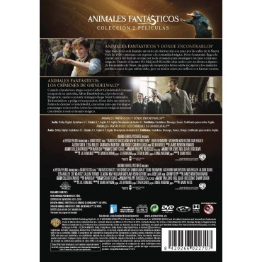 Animales Fantasticos Y Dónde Encontrarlos + Animales Fantásticos: Los Crímenes De Grindelwald [DVD]