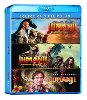 Jumanji + Jumanji: Bienvenidos a la Jungla + Jumanji: Siguiente Nivel [Blu-ray] (1995,2017,2019) Jumanji + Jumanji: Welcome to t