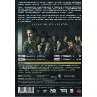 Walking Dead Temporada 5 (5 DVDs) caratula Portugues Idioma español ingles subt Portugues, esp [DVD]