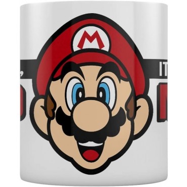 Taza Mario Bros It´s-A Me Super Mario Nintendo Cerámica 315 mls