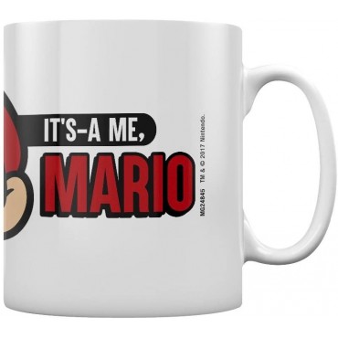 Taza Mario Bros It´s-A Me Super Mario Nintendo Cerámica 315 mls