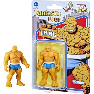 Figura The Thing Fantastic Four Marvel Legends Retro La Cosa Los Cuatro Fantásticos Articulada 9,5 cms
