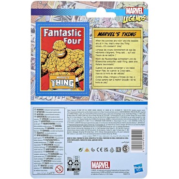 Figura The Thing Fantastic Four Marvel Legends Retro La Cosa Los Cuatro Fantásticos Articulada 9,5 cms