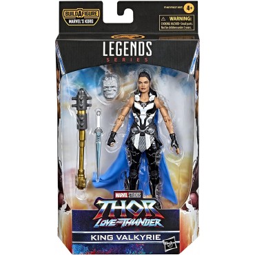 Figura King Valkyrie Thor Love And Thunder Reina Valkiria Marvel Legends Series Build A Figure Articulada 16 cms