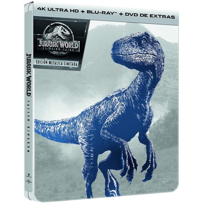 Jurassic World 2 El Reino Caido (4K UHD  BD  DVD Extras) - Edición Metálica [Blu-ray]
