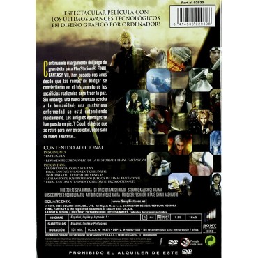 FINAL FANTASY VII: ADVENT CHILDREN: EDICION ESPECIAL - 2 DISCOS