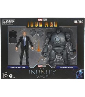 Figura Obadiah Stane & Iron Man Monger The Infinity Saga Avengers Iron Man Marvel Legends Series Articulada 16 cms y 23 cms