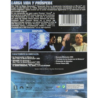STAR TREK: LA NUEVA GENERACION (TEMPORADA 5) (BLU-RAY)