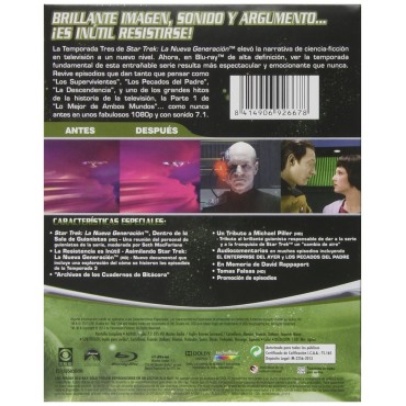 STAR TREK: NUEVA GENERACION (TEMPORADA 3) (BLU-RAY)