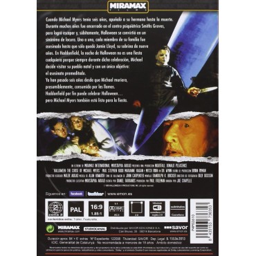 Halloween: La Maldición de Michael Myers [DVD] (1995) Halloween: The Curse Of Michael Myers