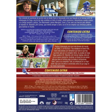 Sonic The Hedgehog 1 + Sonic The Hedgehog 2 [DVD]