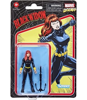 Figura Black Widow Marvel Legends Retro Articulada 9,5 cms
