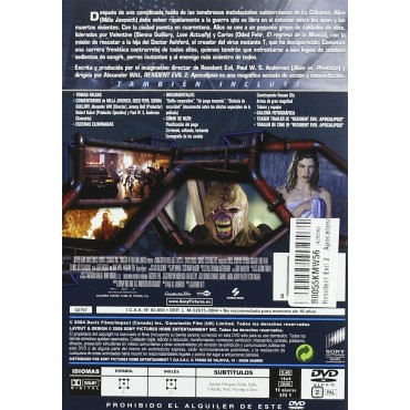 Resident Evil: Apocalypse [DVD]