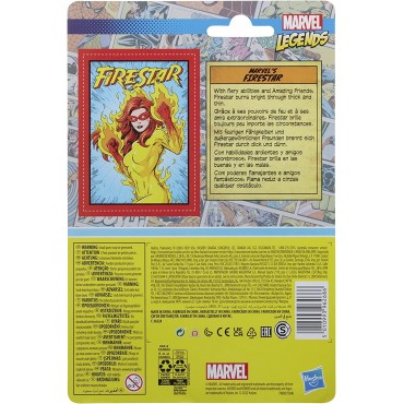 Figura Firestar Marvel Legends Retro 9,5 cms