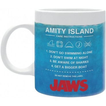 Taza Tiburón Jaws Instrucciones Amity Island Care 320 mls