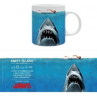 Taza Tiburón Jaws Instrucciones Amity Island Care 320 mls
