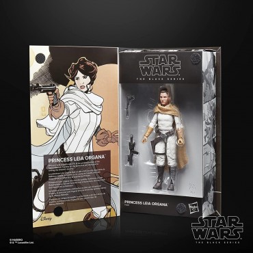Figura Princesa Leia Organa Star Wars The Black Series Articulada 15 cms