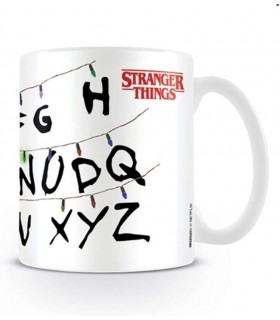 Taza Stranger Things Abecedario 315 mls