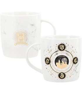 Taza Hogwarts Harry Potter Constelaciones y Casas Cerámica 400 mls