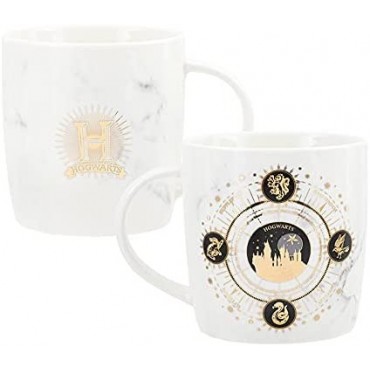 Taza Hogwarts Harry Potter Constelaciones y Casas Cerámica 400 mls