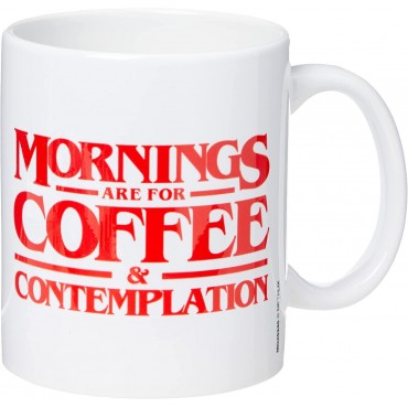 Taza Stranger Things Morning Coffee & Contemplation 315 mls