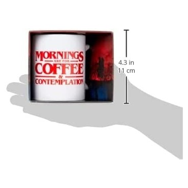 Taza Stranger Things Morning Coffee & Contemplation 315 mls