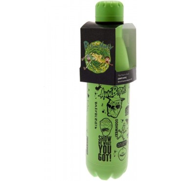 Botella Rick & Morty Frases de la Serie Aluminio 500 mls