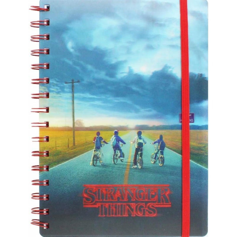 Cuaderno Stranger Things Azotamentes Portada Lenticular Mind Flayer Espiral A5