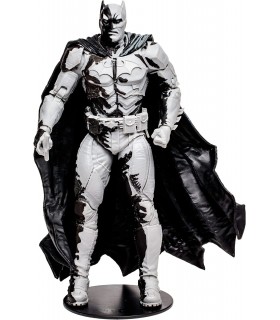 Figura Batman Line Art Variant con Cómic Black Adam Gold Label DC Articulada 18 cms