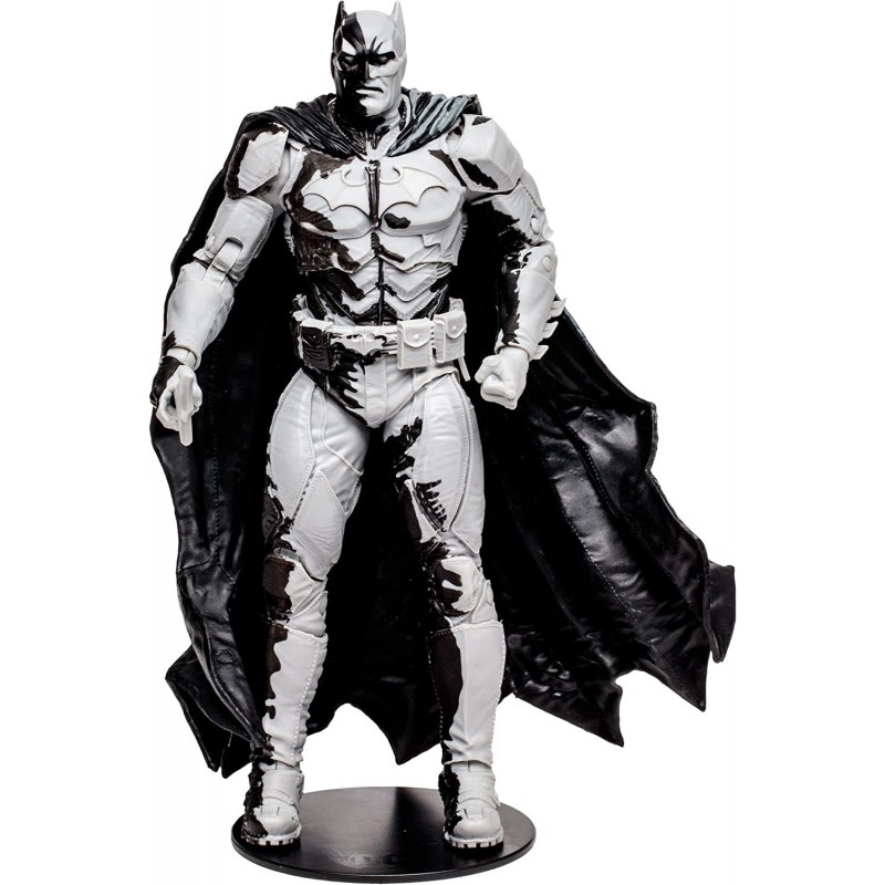 Figura Batman Line Art Variant con Cómic Black Adam Gold Label DC Articulada 18 cms