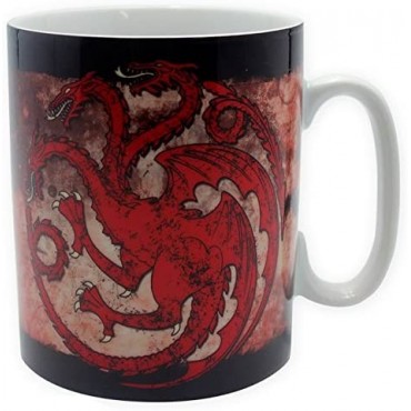 Taza Game Of Thrones Targaryen Fire And Blood Cerámica 460 mls