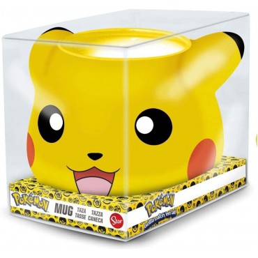 Taza Pikachu Pokémon 3D Cerámica 500 mls